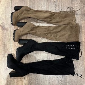 Knee High Boots (2 pairs)